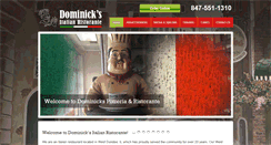 Desktop Screenshot of dominickspizzeria.com